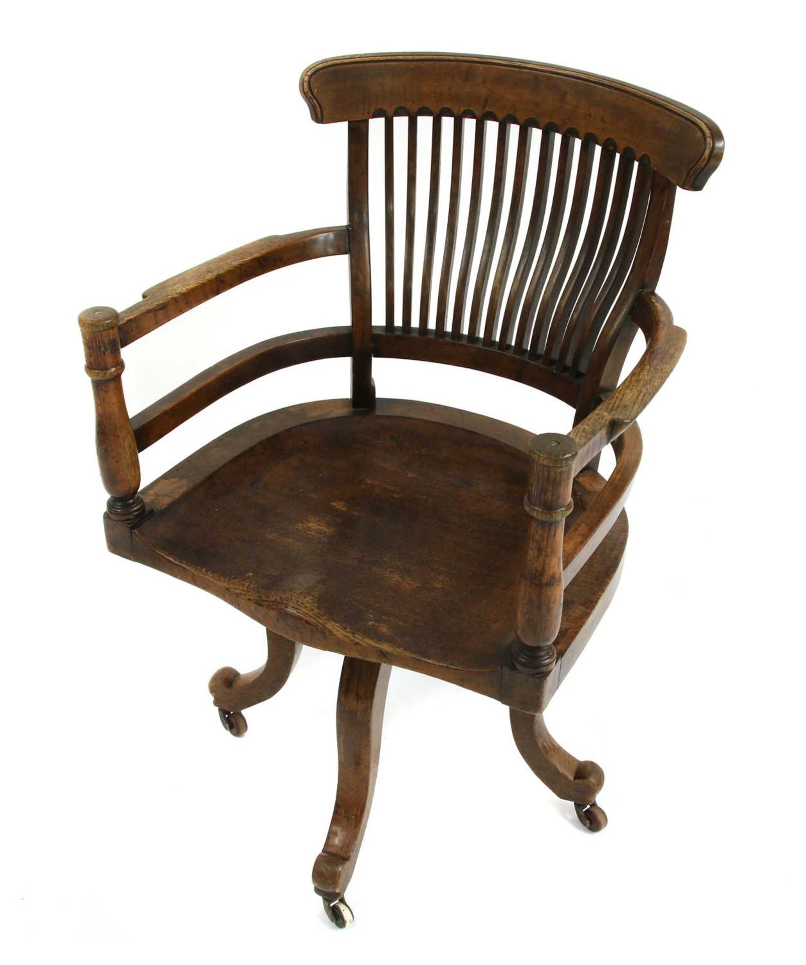 A revolving desk chair, - Bild 2 aus 3
