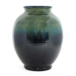 A William Moorcroft ribbed ovoid vase,