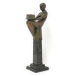 An Art Deco 'Biba' figural table lamp,