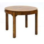 An Art Deco burr walnut side table,