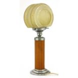 An Art Deco Bakelite lamp,