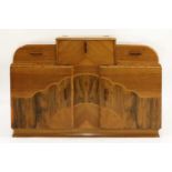 An Art Deco walnut 'cloud' sideboard,