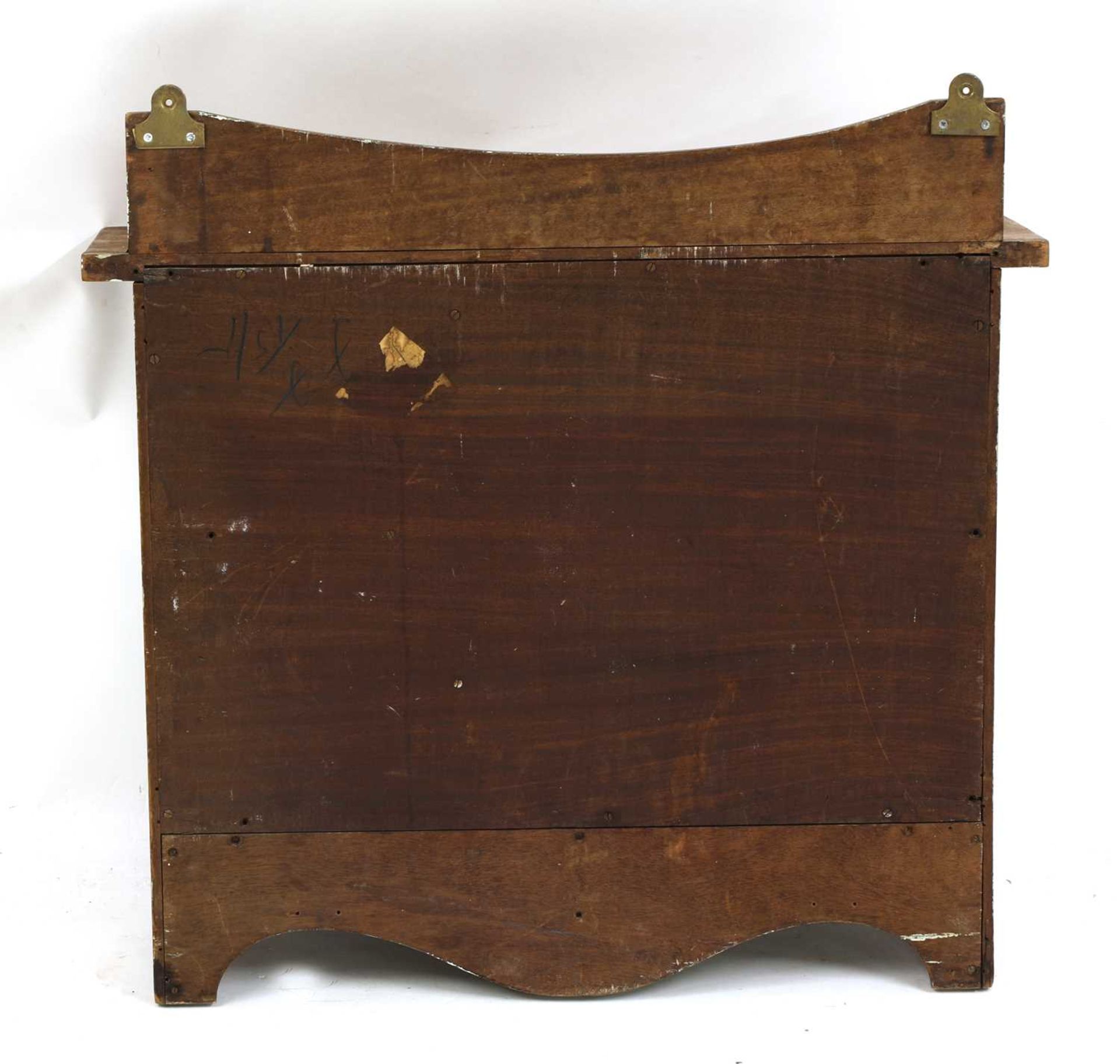 A mahogany hanging wall cabinet, - Image 2 of 3