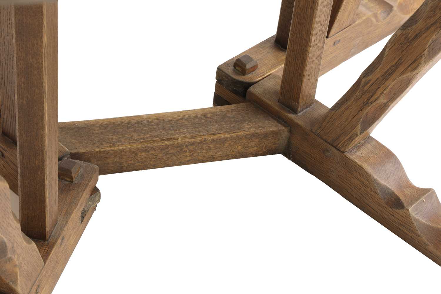 An oak gateleg table, - Image 3 of 4