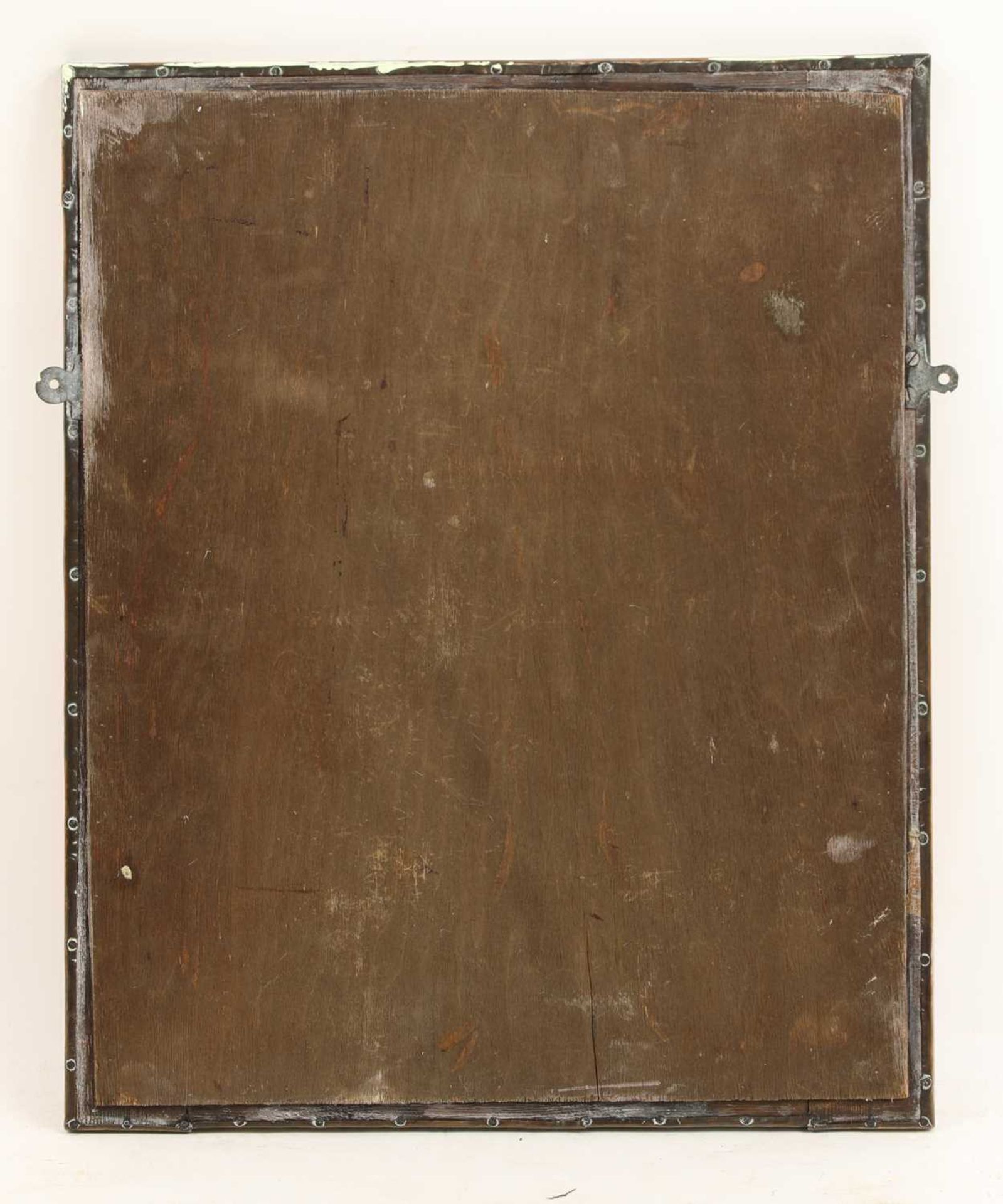 An Arts and Crafts Glasgow School copper wall mirror, - Image 2 of 2