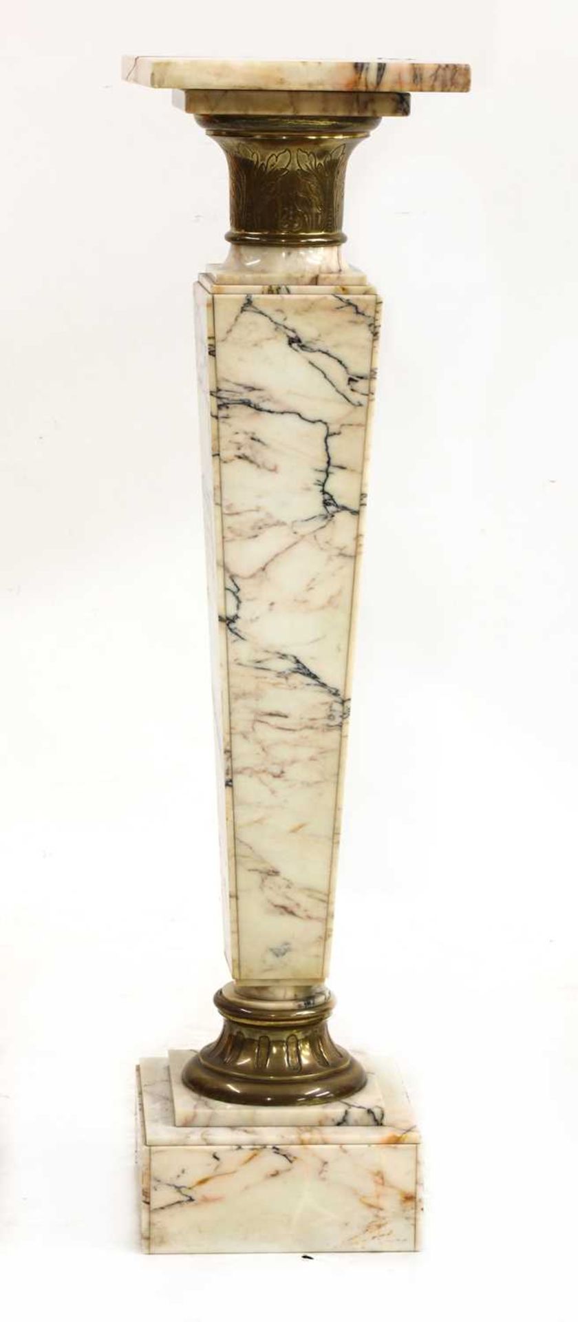 A marble and gilt bronze pedestal, - Image 3 of 4