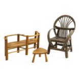 Three items of children's furniture,