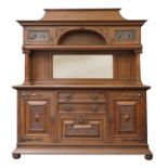 An oak sideboard,