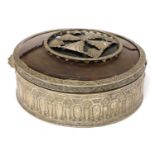 An interesting silver-plated jewellery box,