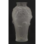 A Lalique 'Giverny' glass vase,