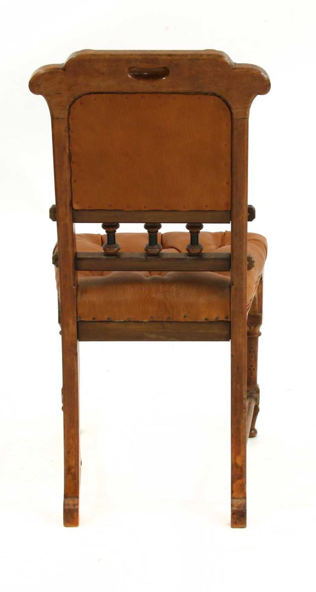 An inlaid oak side chair, - Image 2 of 6