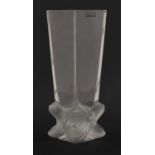 A Lalique 'Lucca' glass vase,