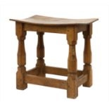 A Robert 'Mouseman' Thompson oak stool,