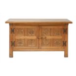 An oak sideboard,