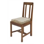 A walnut side chair,