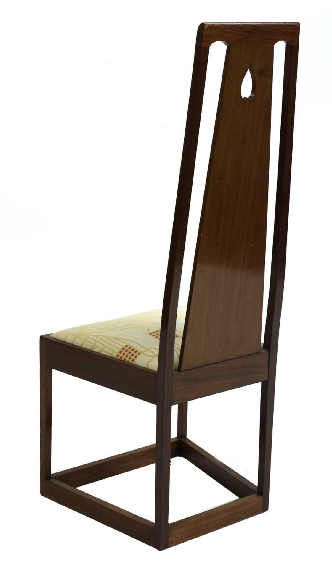 An Arts and Crafts Glasgow-style mahogany high back chair, - Image 2 of 4