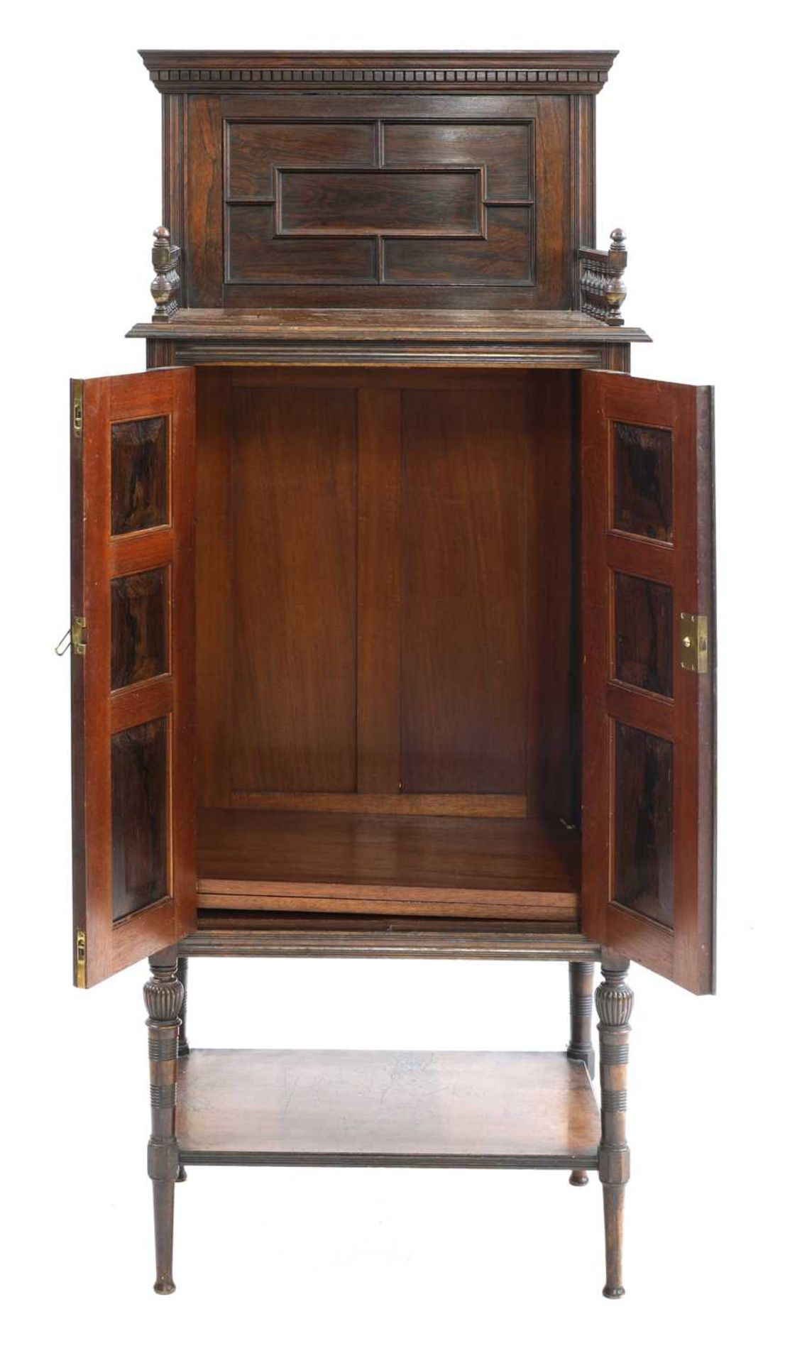 A walnut cabinet, - Bild 4 aus 4