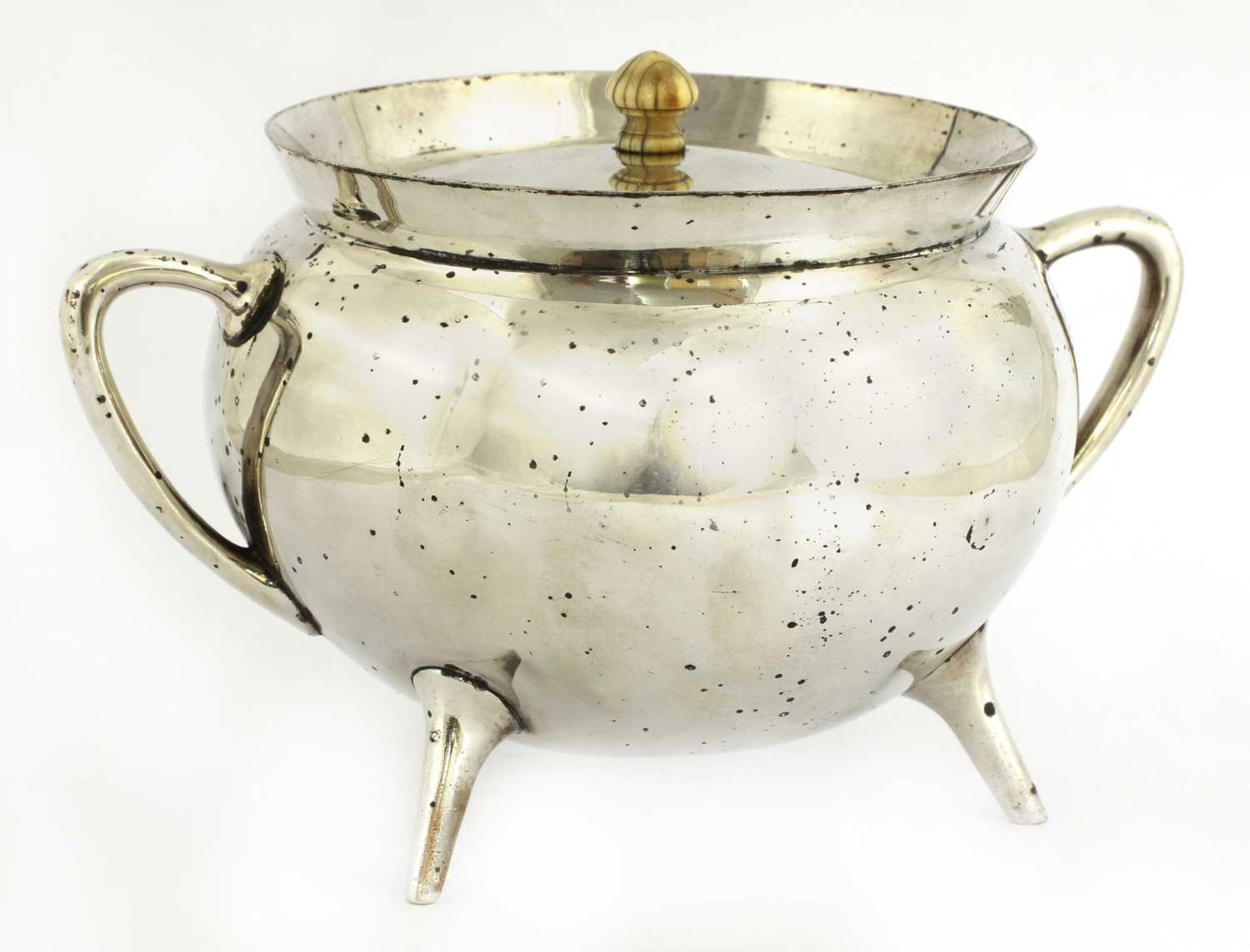 A silver-plated tureen,