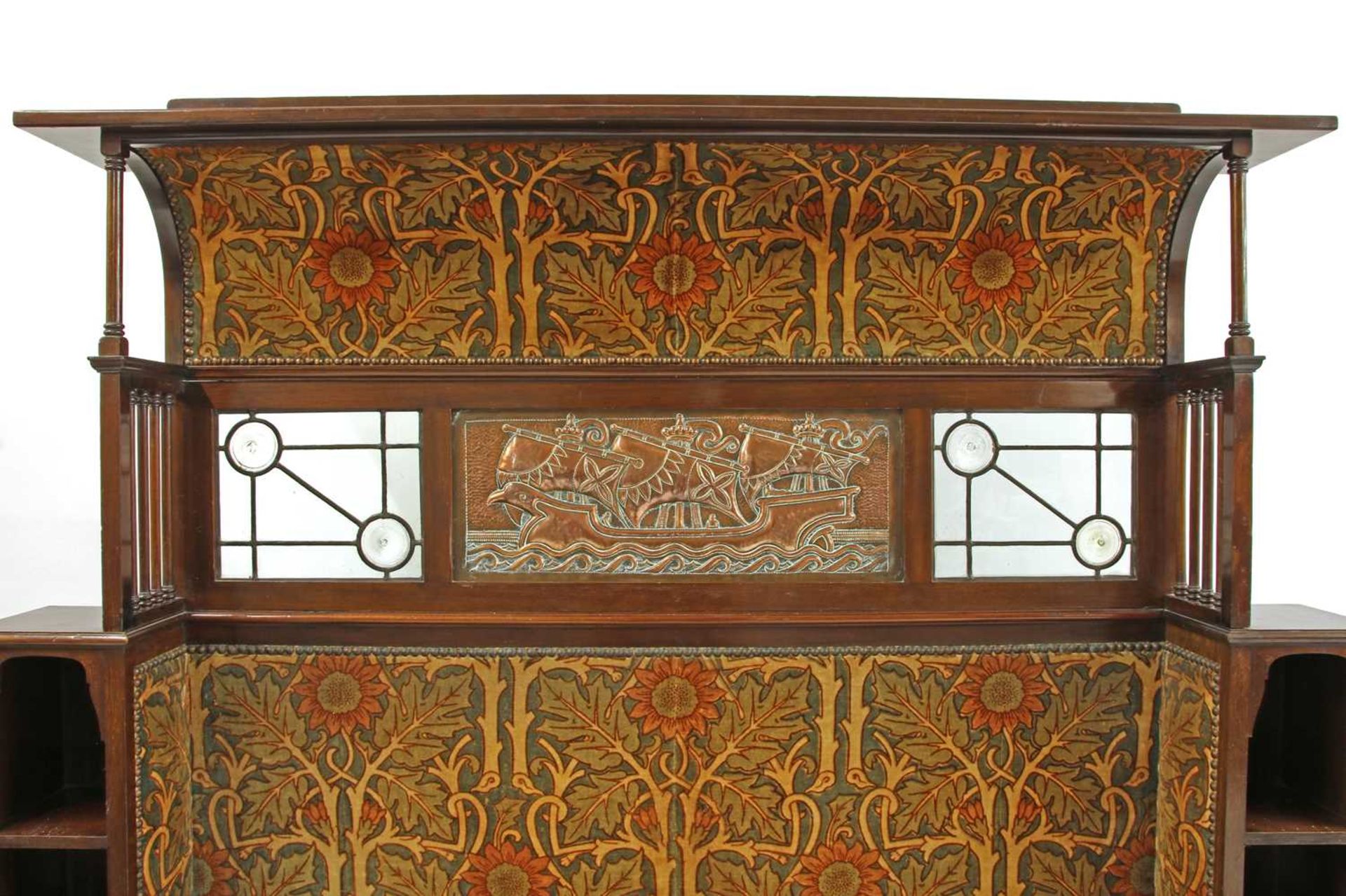 A Liberty & Co. mahogany settle, - Image 3 of 5