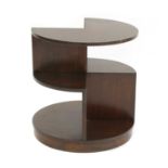 An Art Deco mahogany side table,