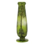 A Daum cameo glass vase,