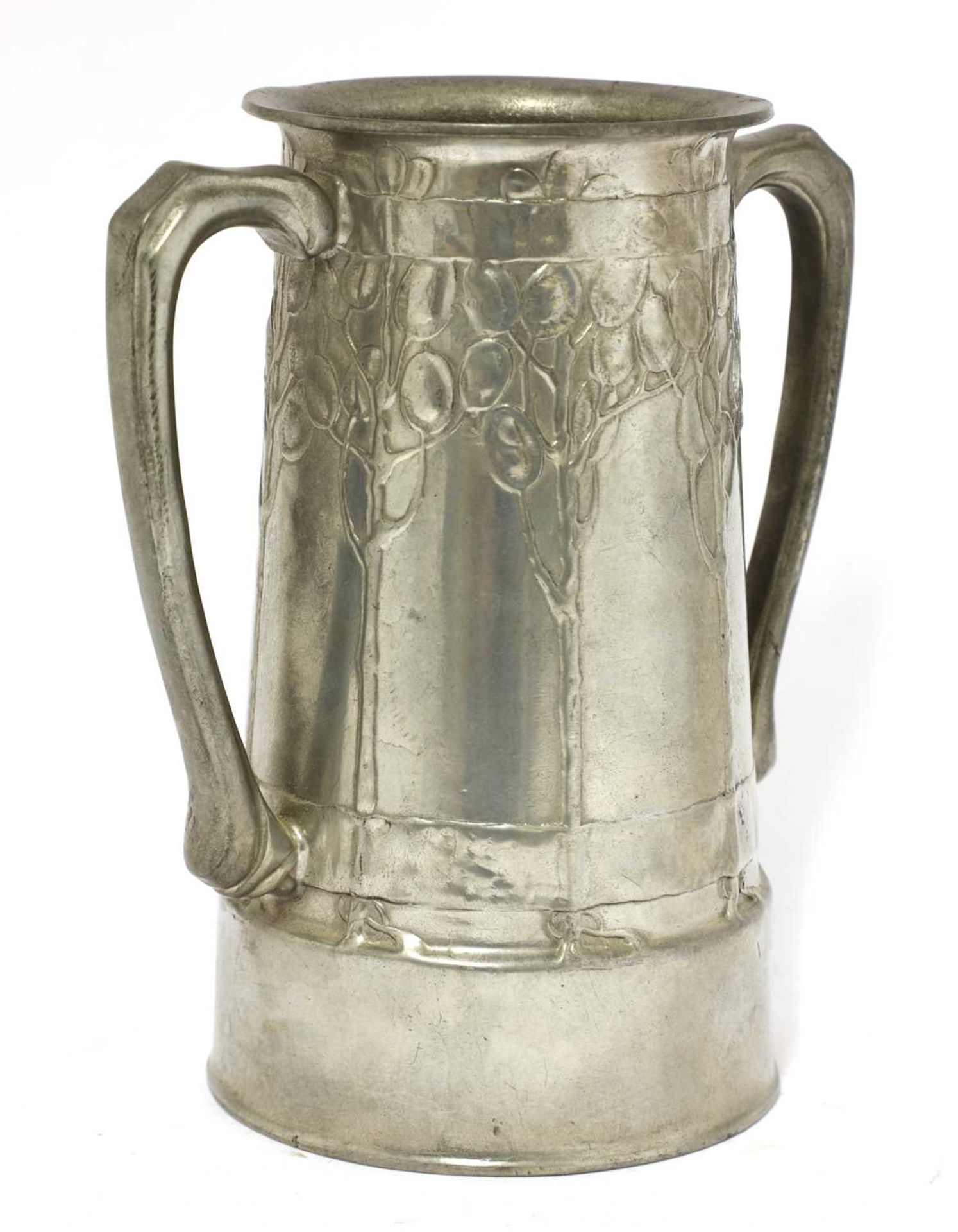 A Liberty & Co. Tudric pewter twin-handled vase, - Image 2 of 3