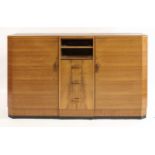 An Art Deco Heal's walnut sideboard,
