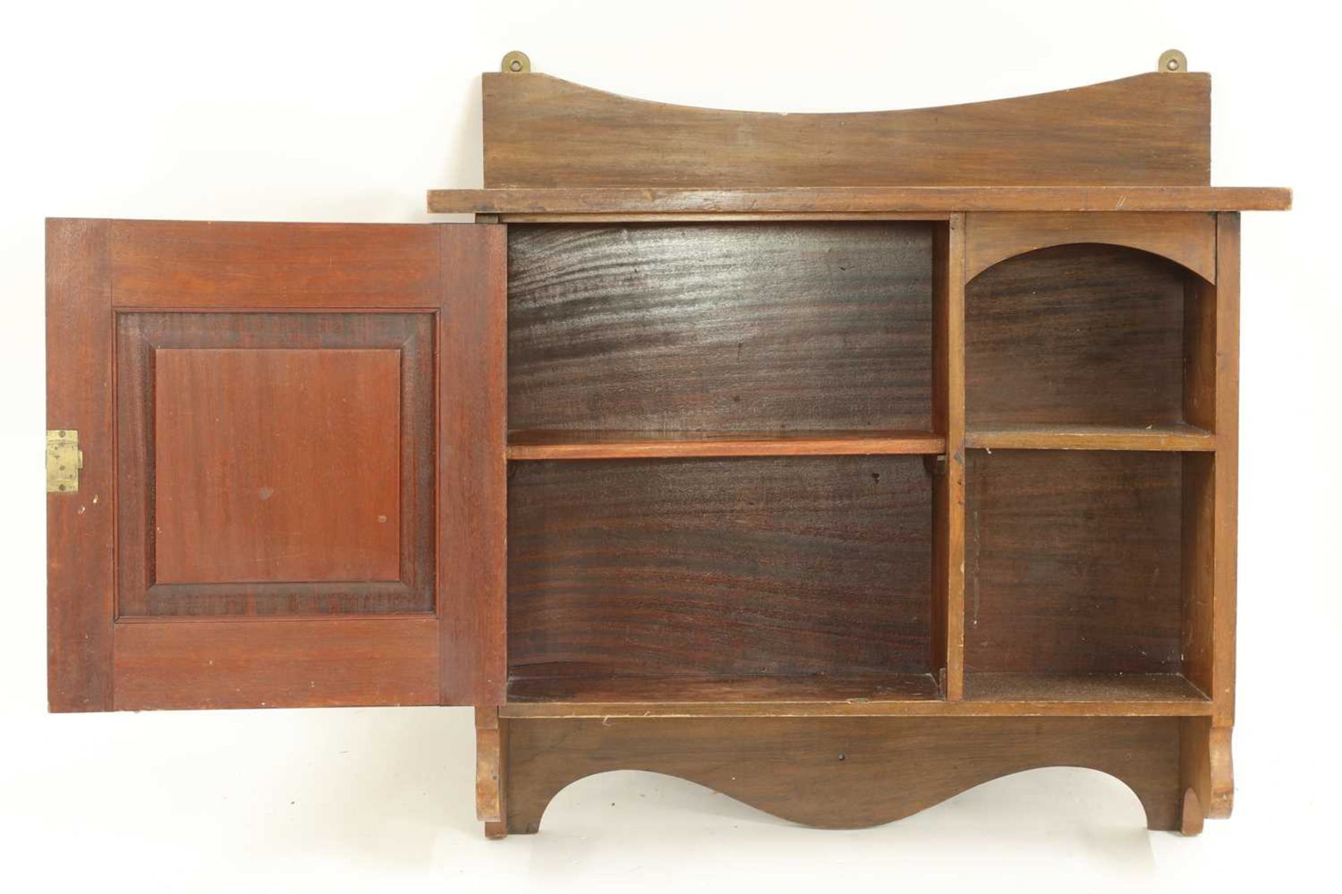 A mahogany hanging wall cabinet, - Image 3 of 3