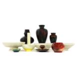 A collection of Art pottery,