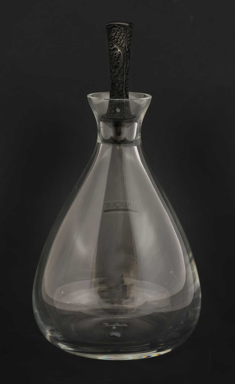 A Lalique crystal glass 'Phalsbourg' decanter,