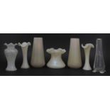 A pair of Kralik pearlescent glass vases