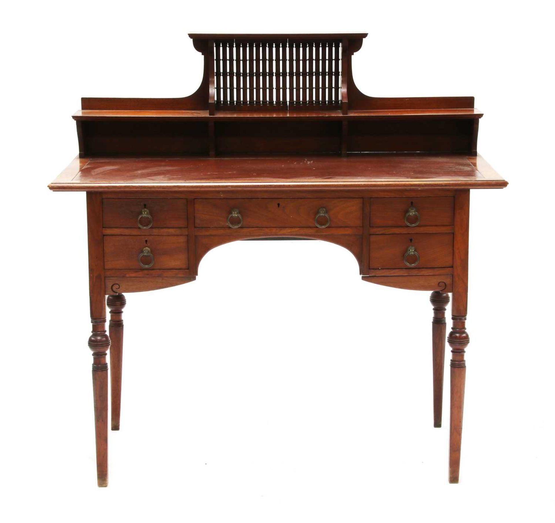 A Liberty & Co. walnut desk,