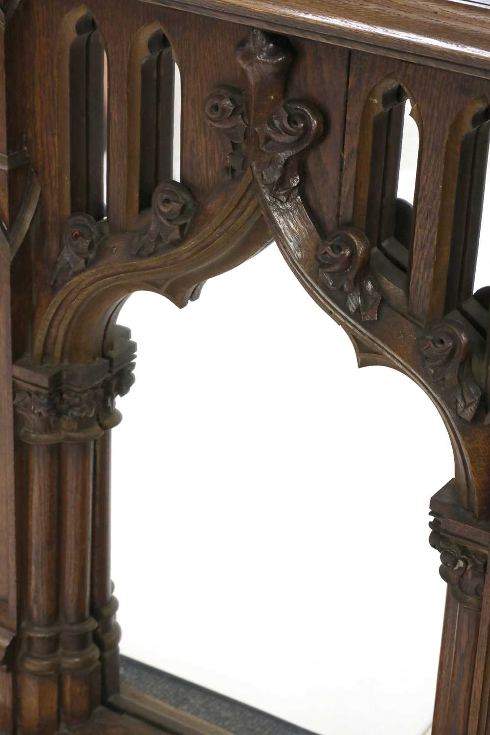 A German carved oak side cabinet, - Image 2 of 6