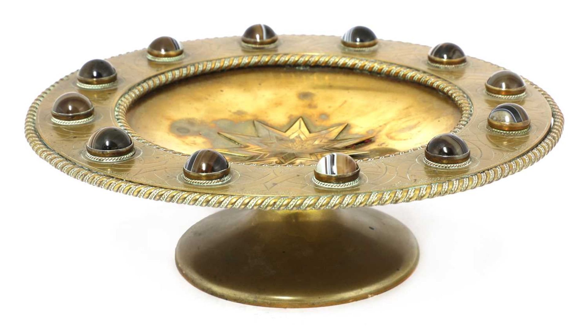 A brass tazza,