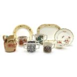 A collection of Victorian and later porcelain,