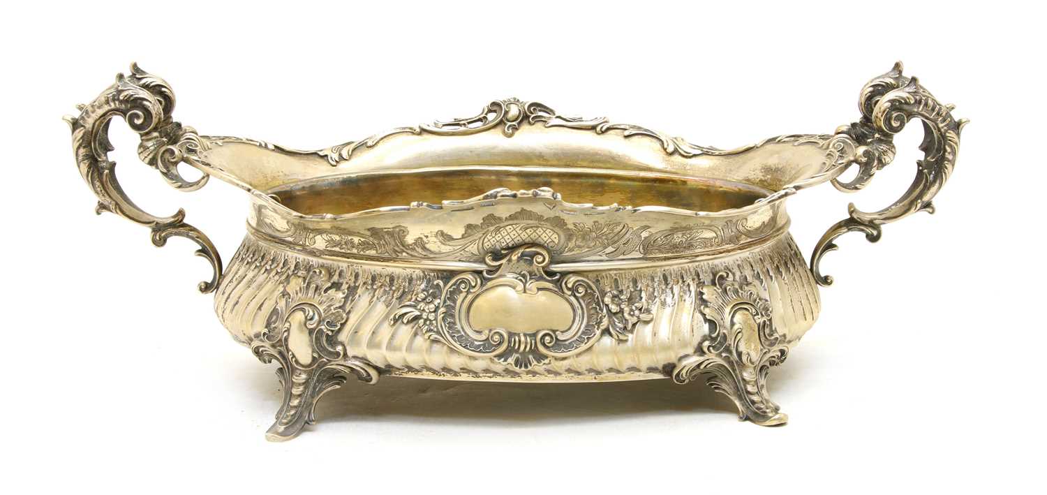 A German silver serving dish,