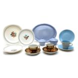 A collection of six setting Poole pottery tableware,
