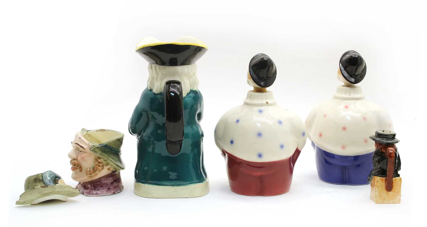 A pair of Soholm, Denmark porcelain spirit flasks, - Image 4 of 4