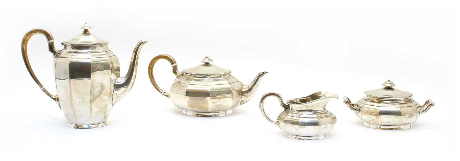 A Continental silver five piece tea service, - Image 3 of 3