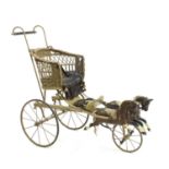 An early 20th century child's carriage,