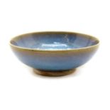 Charles Vyse (1882-1971), a stoneware footed bowl in a blue glaze,