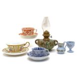 A collection of assorted pottery and porcelain,