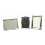 A silver mounted rectangular photograph frame,