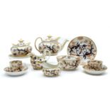 A New hall porcelain part tea service,