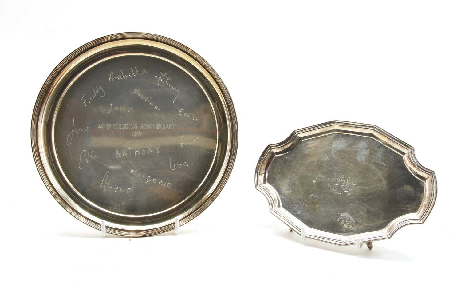 A modern silver salver, London 1971, - Image 5 of 5