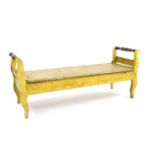 A French Painted window seat,