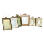 A gilt metal Empire style photograph frame,