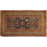 A hand knotted Persian rug,