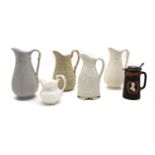 A collection of nine Victorian jugs,