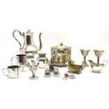 A collection of silver plate,